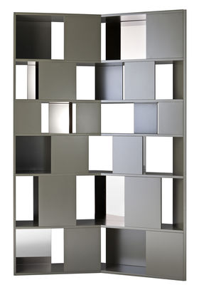 Driade Mosaique Bookcase - L 130 x H 210 cm. Bronze,Grey