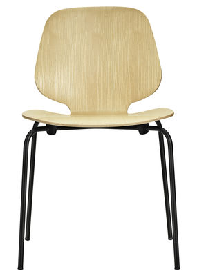 Normann Copenhagen My Chair Stackable chair - Wood seat. Black,Ash
