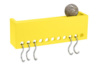 Nomess So-Hooked Shelf - Coat hanger - hooks. Yellow