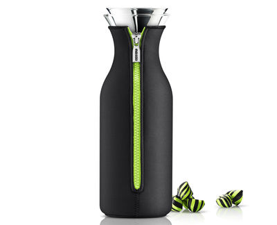 Eva Solo Stoppe-goutte Carafe - Dip-free with bicoloured insulating cover - 1 L. Black,Green