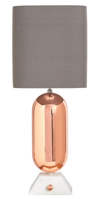 Jonathan Adler Ultra Table lamp - H 74 cm. White,Light grey,Pink gold