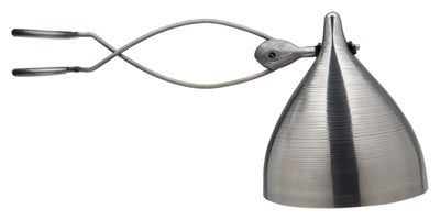 Tsé-Tsé Cornette Lamp with clip - Plain version. Matt metal