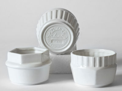 Diesel living with Seletti Machine Collection Small dish - / Set of 3. White
