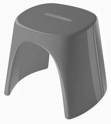 Slide Amélie Stackable stool - Lacquered version. Lacquered grey