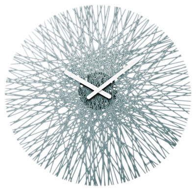Koziol Silk Wall clock. Transparent charcoal grey