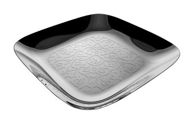Alessi Dressed Tray - Square 34 x 34 cm. Glossy metal