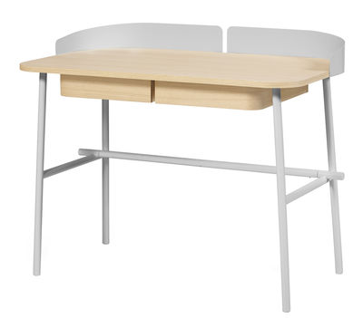 Hartô Victor Desk. Light grey,Natural wood