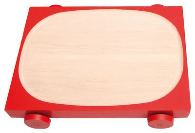 Y'a pas le feu au lac Kart - K06 Dish - on wheels - 34,5 x 25 cm. Red