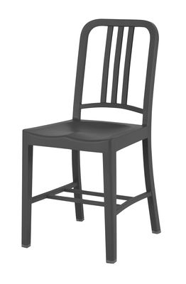Emeco 111 Navy chair Chair - Recycled plastic. Charcoal grey