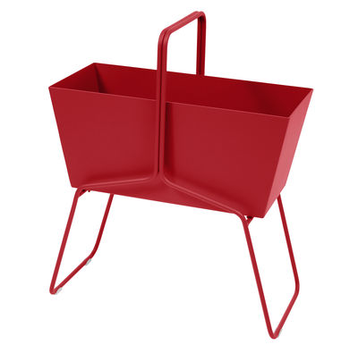 Fermob Basket Planter - L 70 x H 84 cm. Poppy red