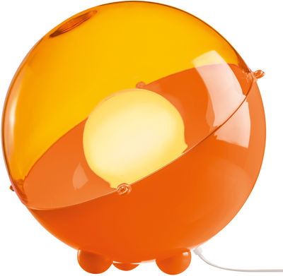 Koziol Orion Table lamp. Opaque orange,Transparent orange