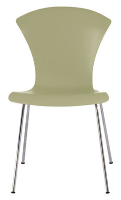 Kartell Nihau Stackable chair - Plastic seat & metal legs. Green