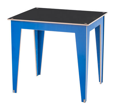 Kirigami Design Kidiki Children table - / Board - 50 x 60 cm - H 56 cm. Blue,Black