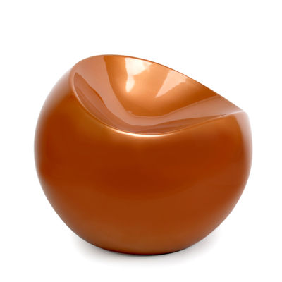 XL Boom Ball Chair Copper Pouf. Copper