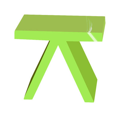 Slide Toy Supplement table - Lacquered version. Lacquered green