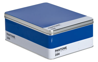 Seletti Pantone Box - Metal box - H 11 cm. Bleu 286