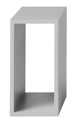 Muuto Stacked Shelf - Small rectangular version. Light grey