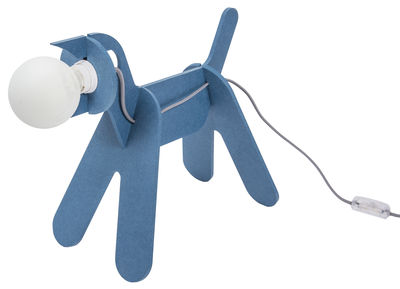 ENOstudio Get Out Table lamp - Dog. Grey,Prussian blue