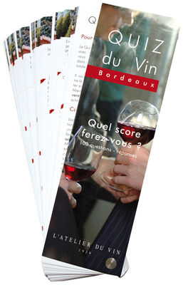 L'Atelier du Vin Quiz du Vin Book - Bordeaux. Multicoulered