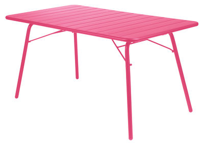 Fermob Luxembourg Table - Rectangular - 6 persons - L 143 cm. Fuschia