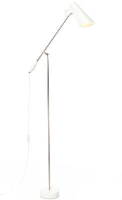 Northern Lighting Birdy Floor lamp - / H 133 cm - Dahl 1952. White,Nickel