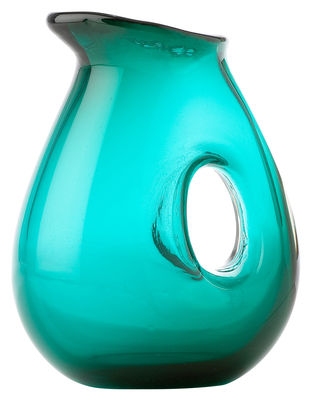 Pols Potten Jug with hole Carafe - 1 Liter. Water green