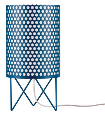 Gubi - Pedrera Pedrera ABC Table lamp - Ø 18 x H 35 cm. Blue