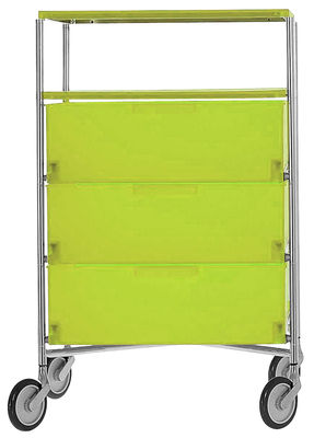 Kartell Mobil Mobile container - With 4 drawers. Green