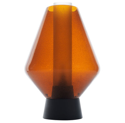 Diesel with Foscarini Metal Glass 1 Table lamp - Ø 28 x H 41 cm. Amber