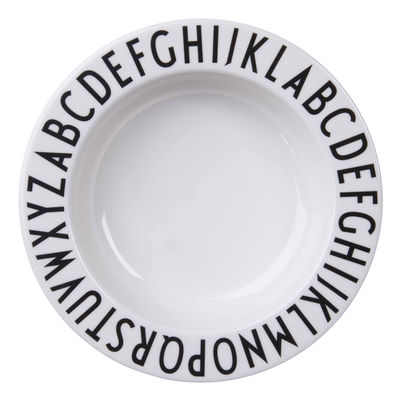 Design Letters Arne Jacobsen Kids Soup plate - Melamine - Ø 17 cm. White