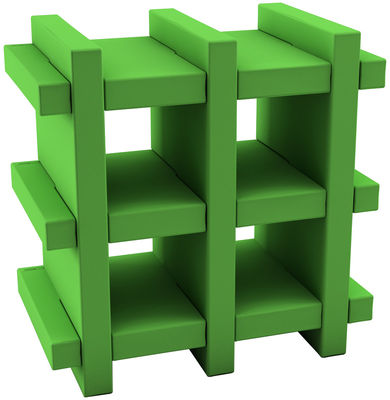 Slide Booky mini Shelf - H 70 cm - W 70 cm. Green