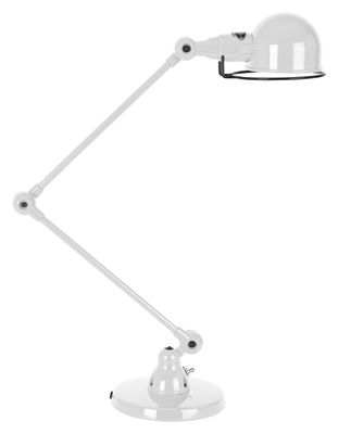Jieldé Signal Table lamp - 2 arms - H max 60 cm. Glossy white