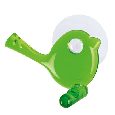 Koziol PI:P Wall hook - With suction. Transparent green