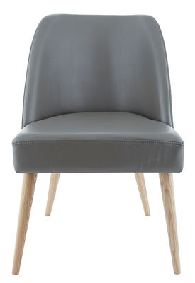 House Doctor Port Padded chair - Leatherette and ash feet. Grey