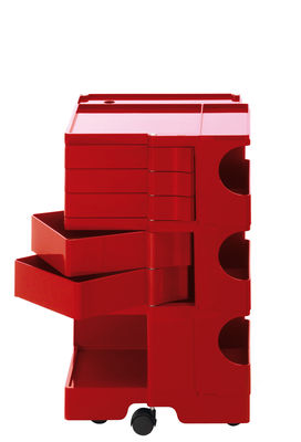 B-LINE Boby Trolley - H 73 cm - 5 drawers. Red