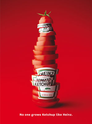 Image Republic Heinz Sliced Bottle Poster. Multicoulered