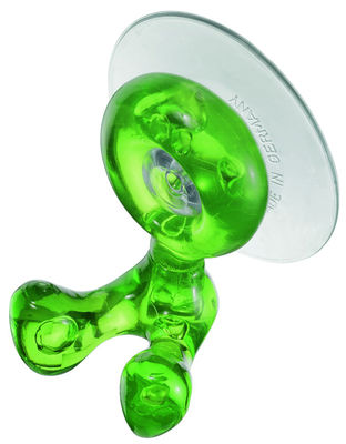 Koziol Tommy Toothbrush holder - With sucker. Transparent green