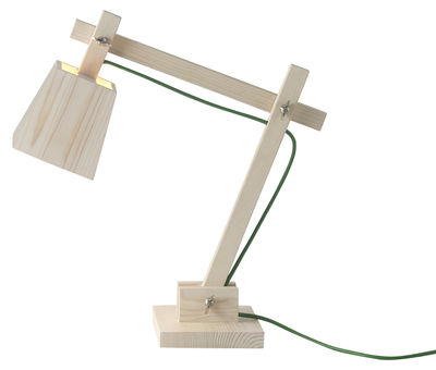 Muuto Wood Lamp Table lamp. Green,Light wood