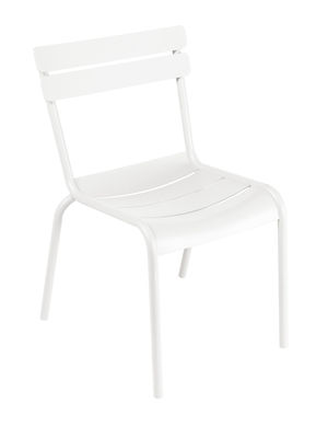 Fermob Luxembourg Stackable chair - Metal. White