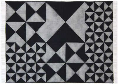 Verpan Mirror Throw Blanket - / 130 x 190 cm - Panton 1969. Black