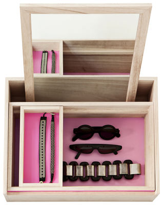 Nomess Balsabox Personal Dressing table. Pink,Light wood