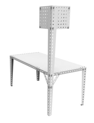 Meccano Home Floor lamp - H 180 cm / To screw on Meccano tables. White