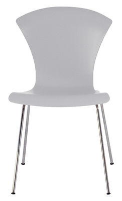 Kartell Nihau Stackable chair - Plastic seat & metal legs. Sky blue