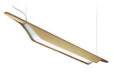 Foscarini Troag Piccola Pendant - L 125 cm. Light wood
