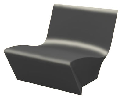 Slide Kami Ichi Low armchair - Lacquered version. Lacquered grey