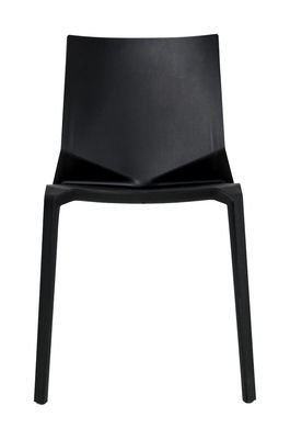 Kristalia Plana Stackable chair - Plastic. Black