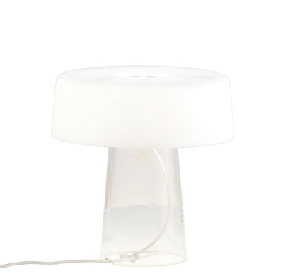 Prandina Glam Small Table lamp - H 24 cm / Switch. White,Transparent