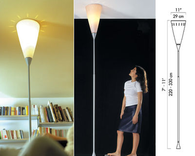 Luceplan Chichibio Floor lamp - Ceiling light. White