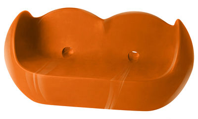 Slide Blossy Sofa - Lacquered version. Lacquered orange