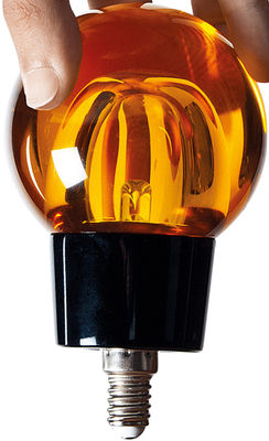 Seletti Crystaled LED bulb. Amber
